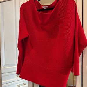 Reiss Vibrant Red Cowl Neck Sweater